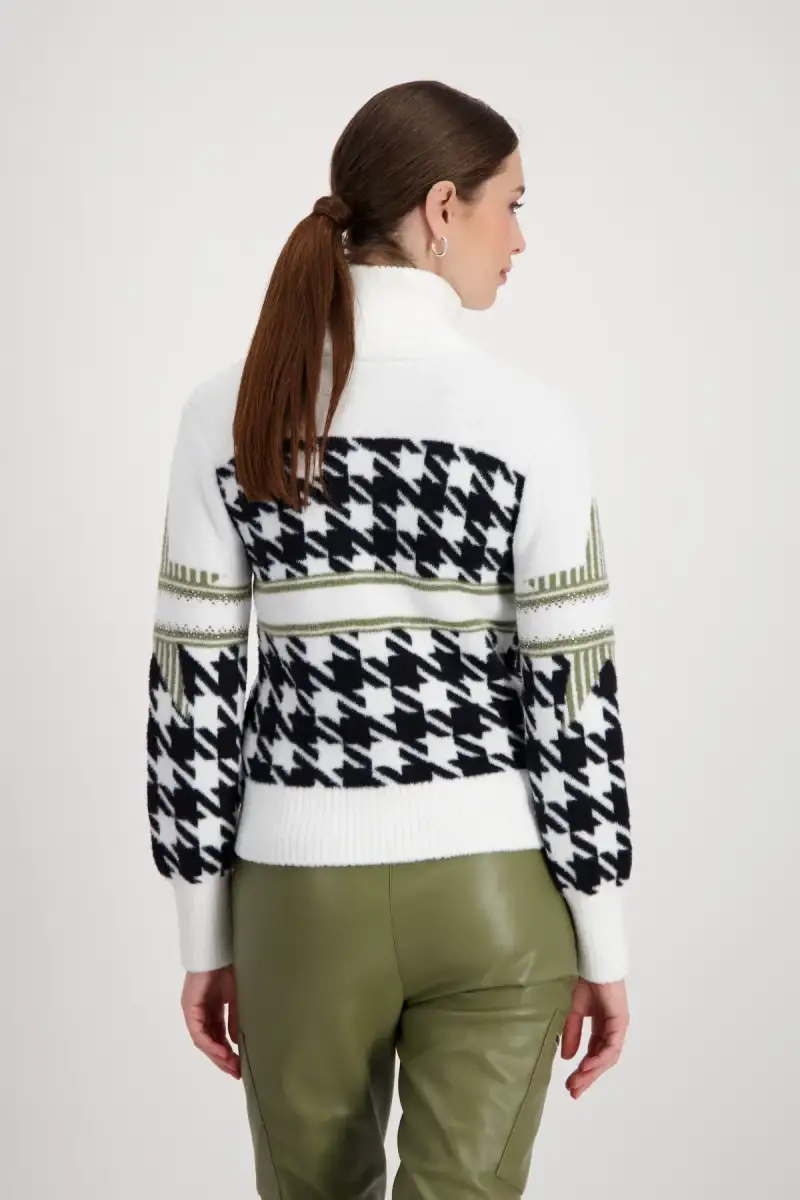 Monari Strickjacke mit Hahnentrittmuster Letzter Tag