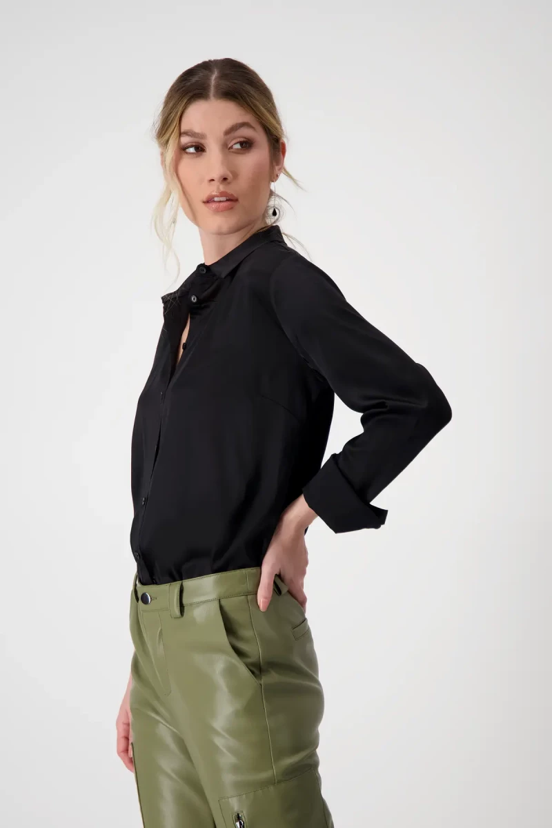 Monari Satin Bluse Bis zu 50% Rabatt