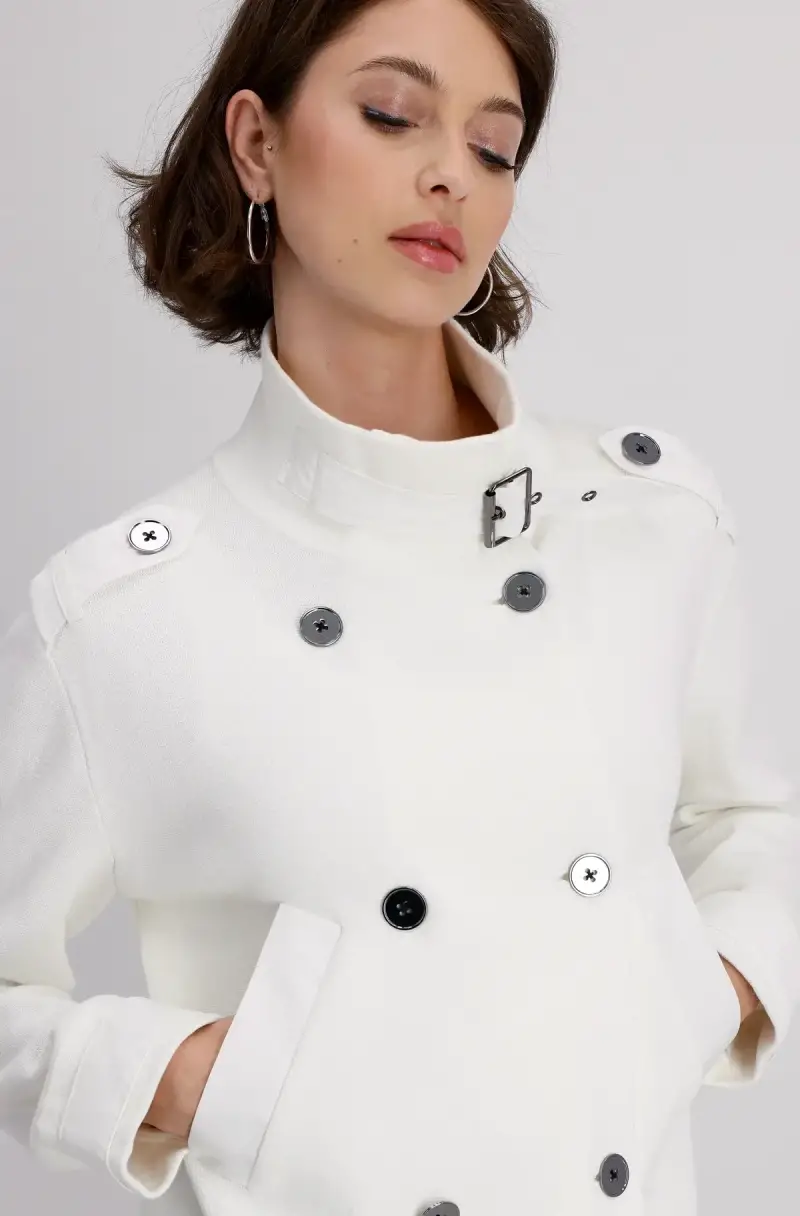 Monari Kurze Trench Strickjacke Nur noch ein Tag übrig