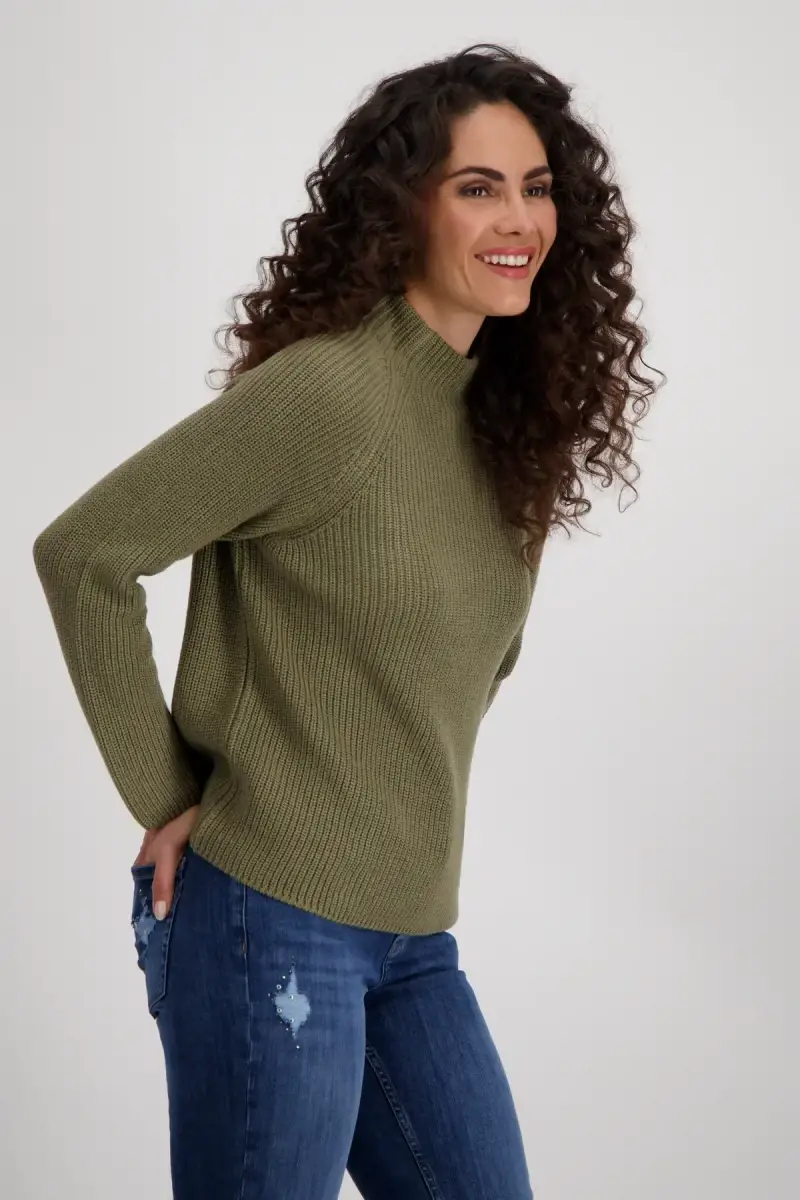 Monari Basic Stehkragen Pullover Super Rabatt