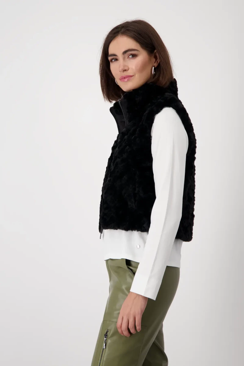 Monari Cropped-Weste mit Taschen Fabrikladen