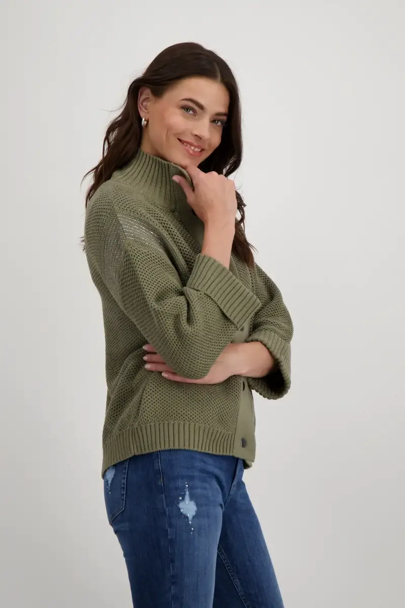 Monari Strickjacke mit Wabenmuster Black Friday Preise