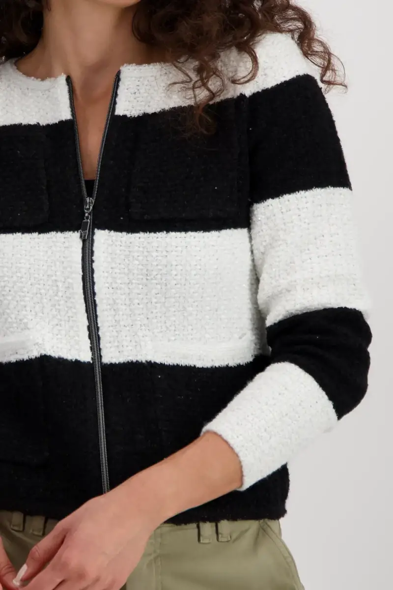 Monari Strickjacke mit Fransen Im Verkauf