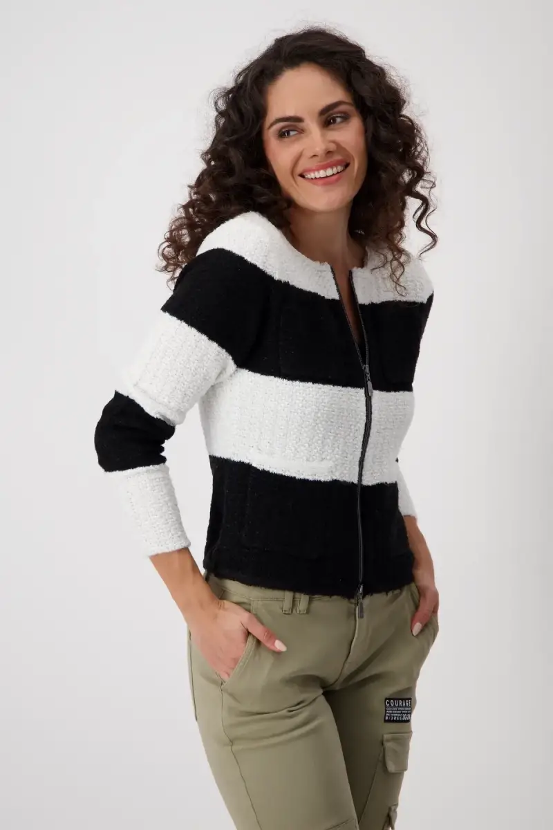 Monari Strickjacke mit Fransen Im Verkauf