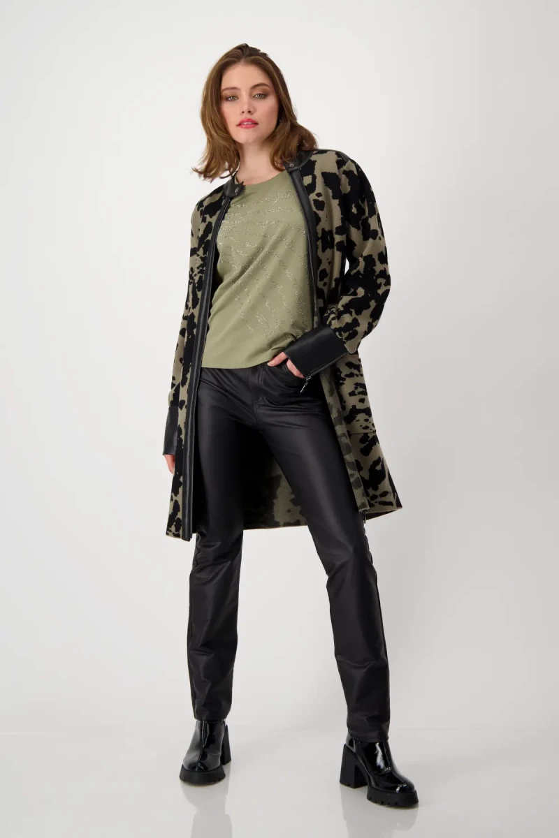 Monari Shirt mit Strass Schrift Outlet