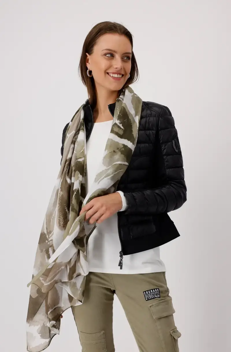 Monari Schal mit Blumenmuster Auslauf