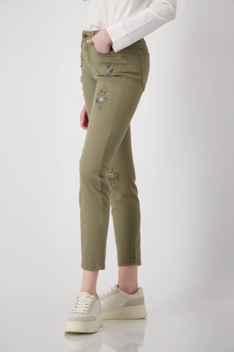 Monari Destroyed Jeans mit Schmuck Fabrikverkauf