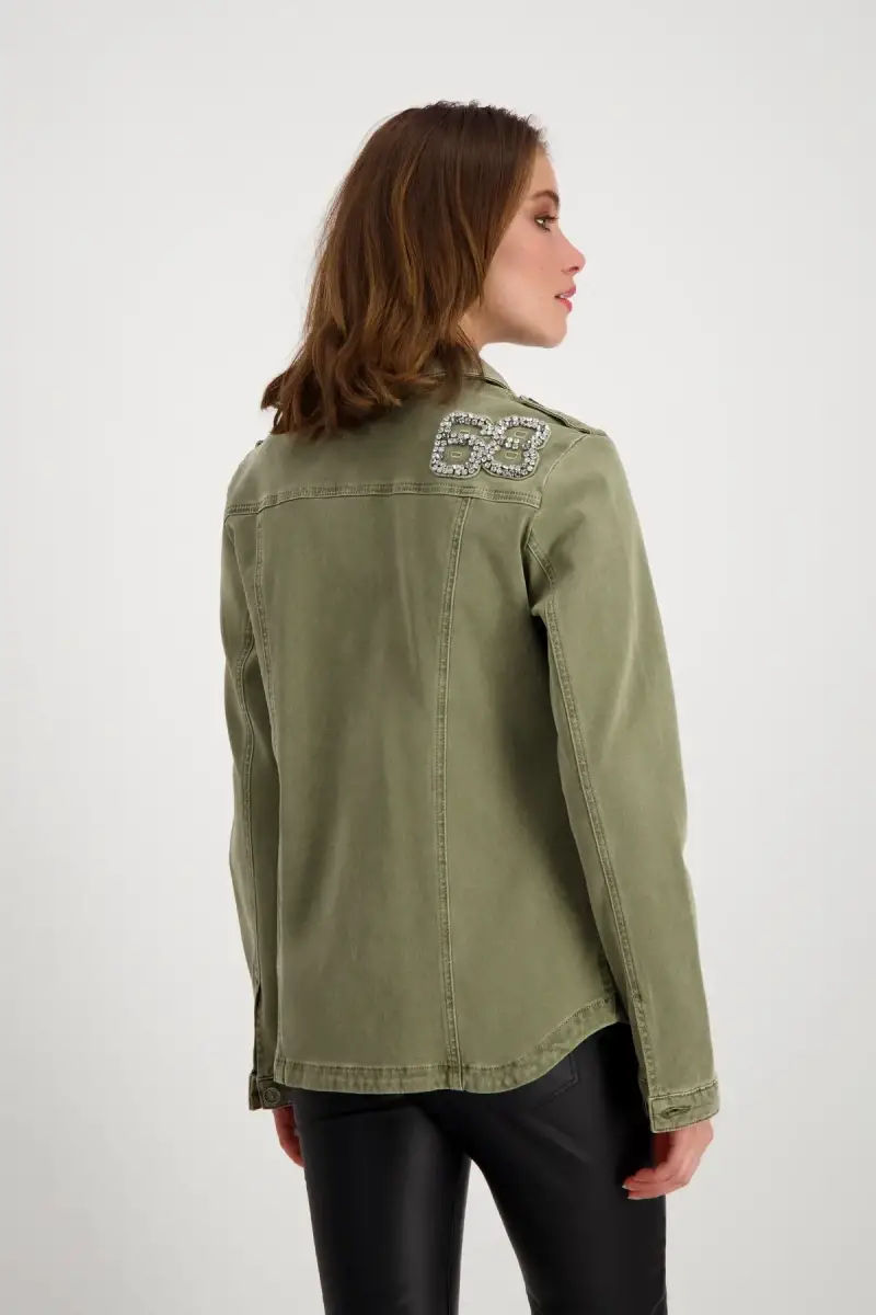 Monari Hemdjacke mit Schmucksteinen Kostenloser Versand