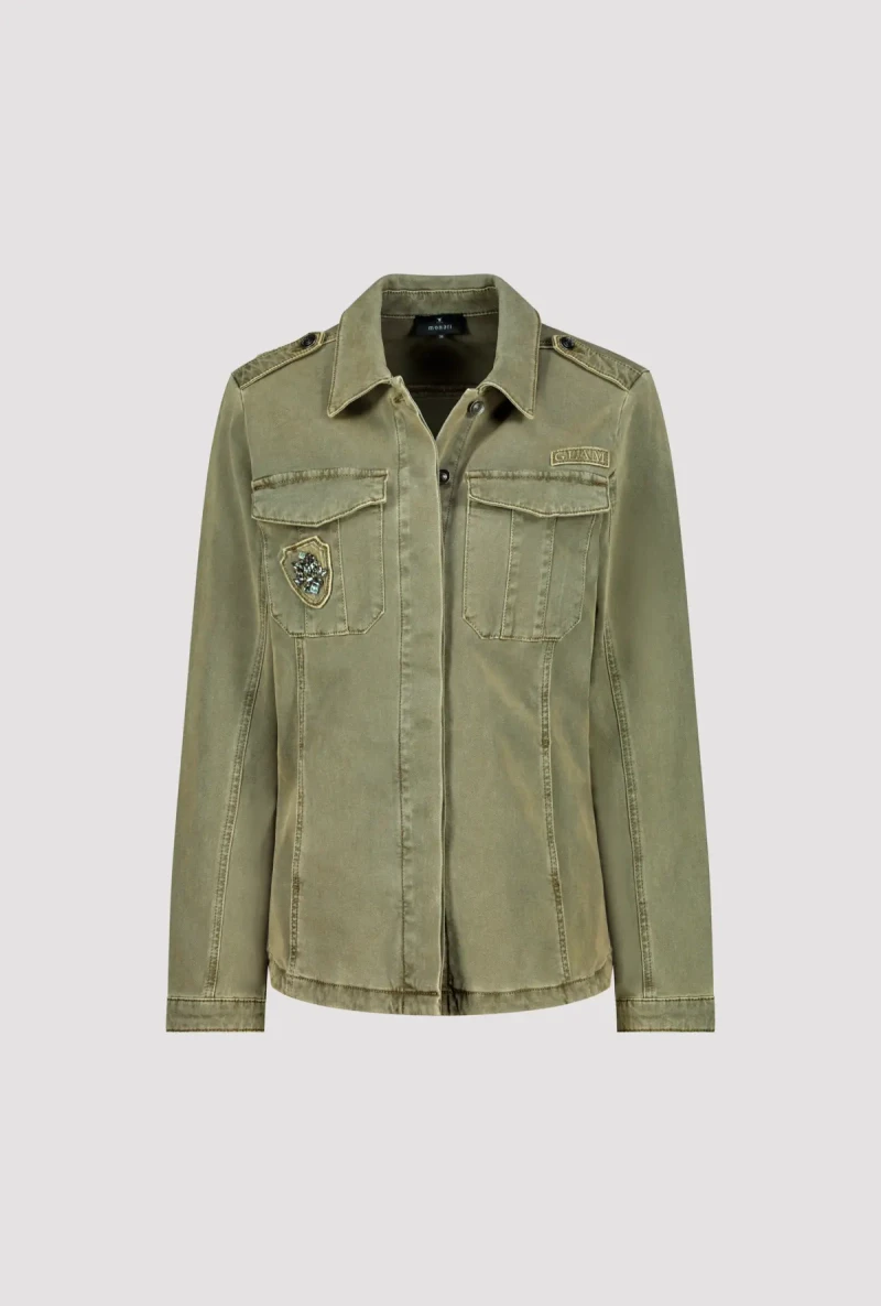 Monari Hemdjacke mit Schmucksteinen Kostenloser Versand