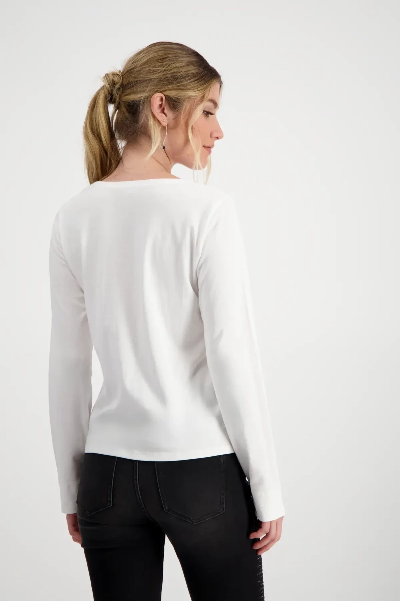 Monari Shirt mit Strass Schrift Limitierter Zeitrabatt