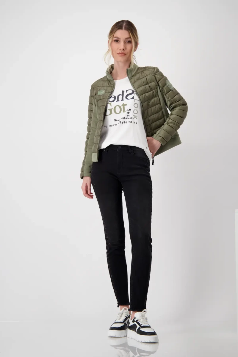 Monari Shirt mit Strass Schrift Limitierter Zeitrabatt