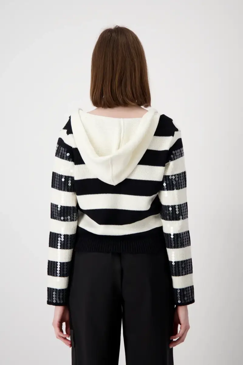 Monari Strickpullover mit Streifen Fabrik Onlineshop