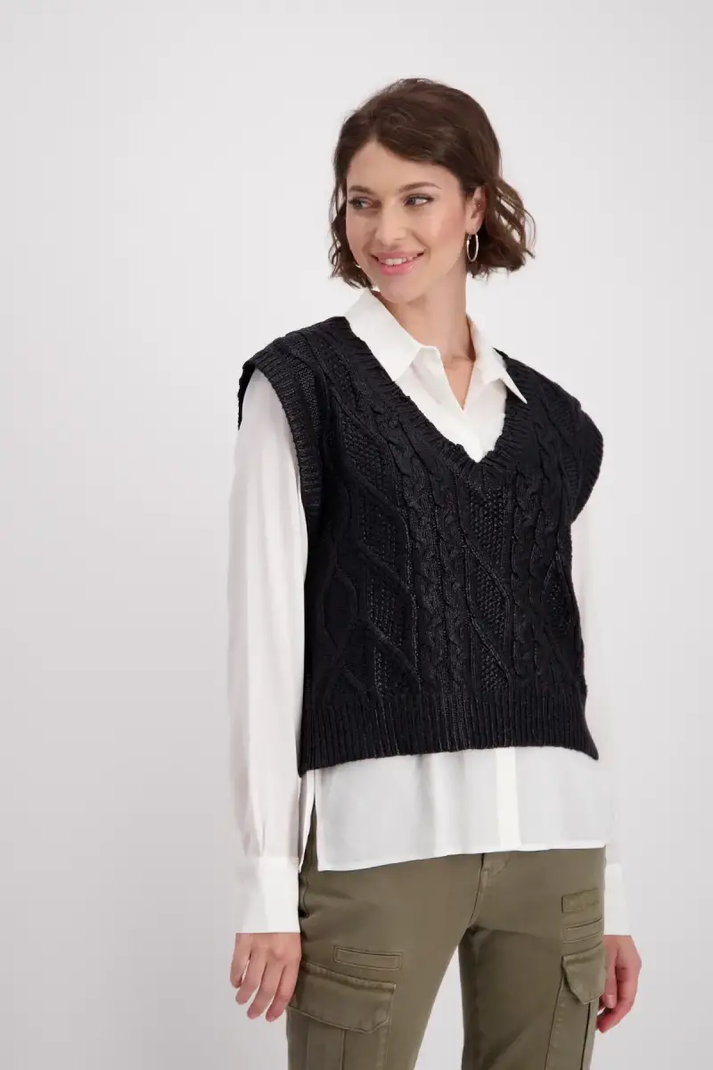 Monari Pullunder mit Zopfmuster Online Shopping