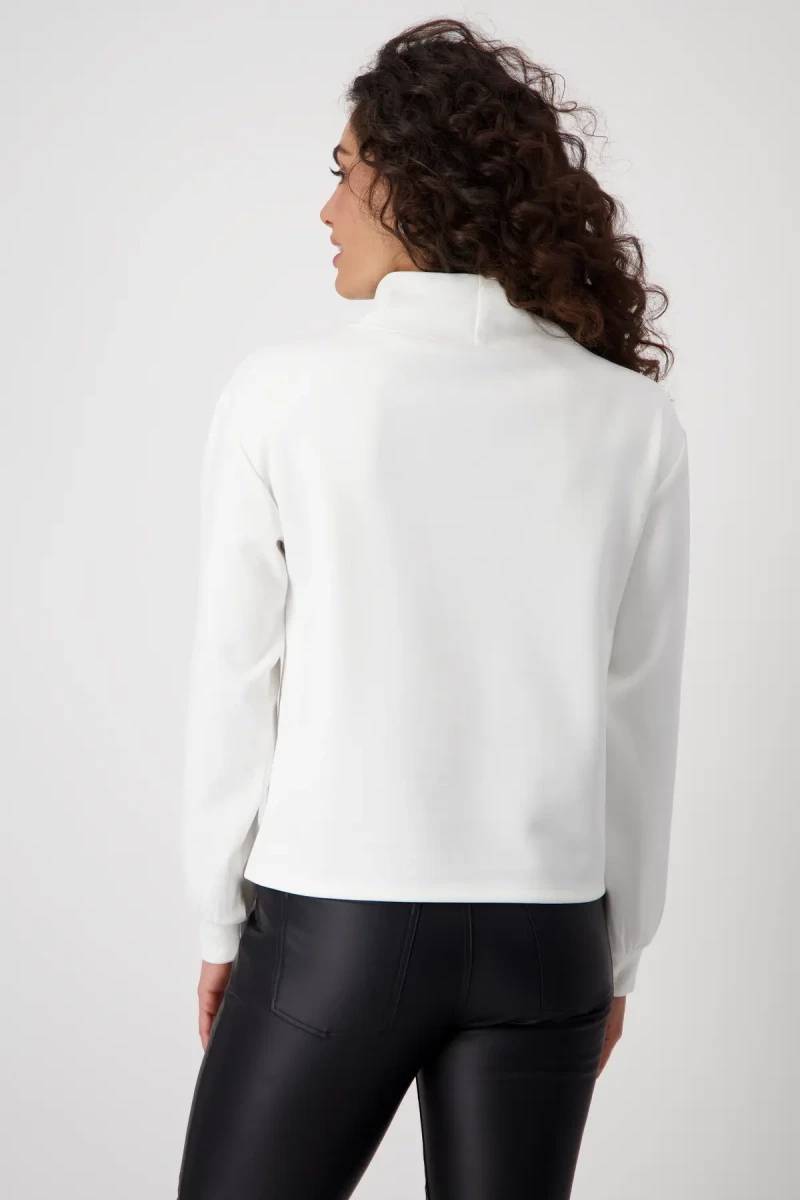 Monari Sweatshirt mit Patches und Strass Weihnachtsangebot