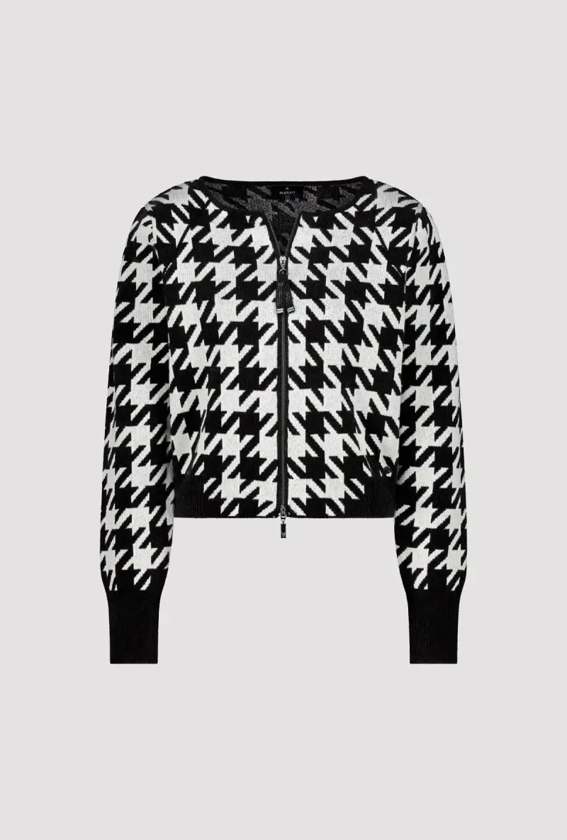 Monari Strickjacke mit Hahnentrittmuster Osterangebot