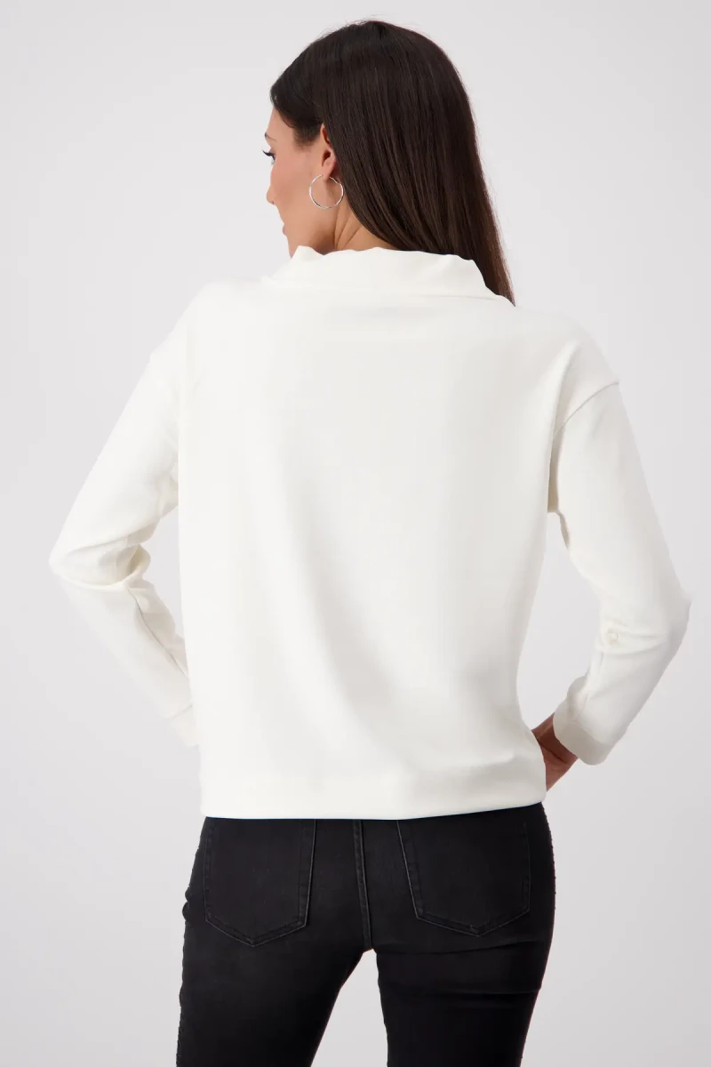 Monari Sweatshirt mit geschmückten Taschen Zeitlich begrenztes Angebot
