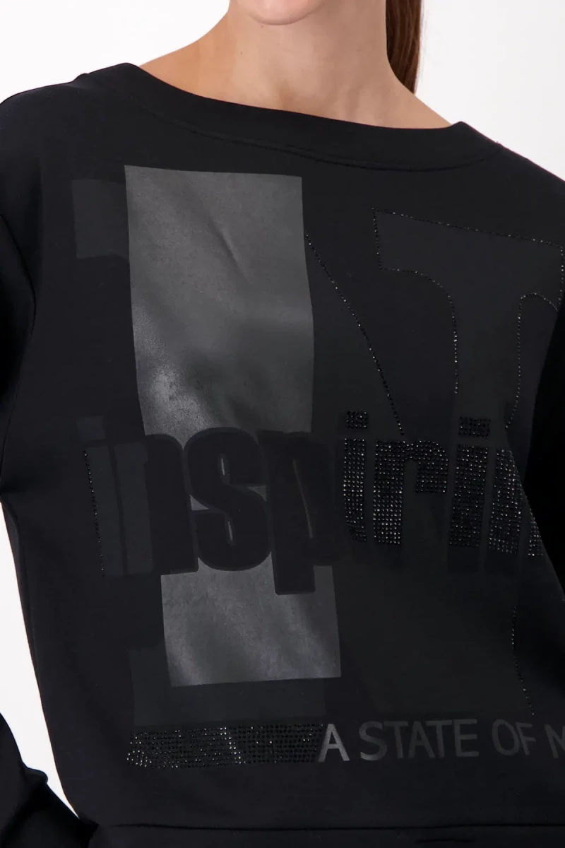 Monari Sweatshirt mit Schrift Exklusive Angebote