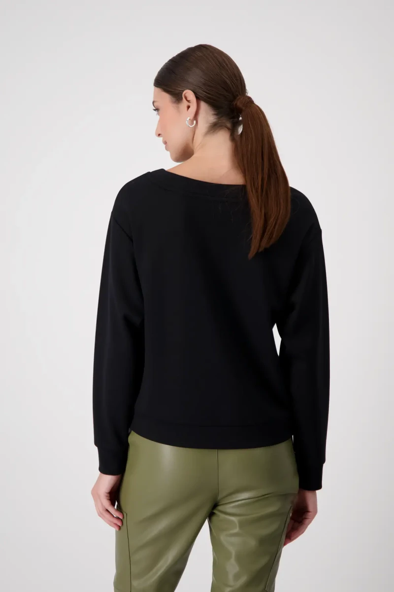 Monari Sweatshirt mit Schrift Exklusive Angebote