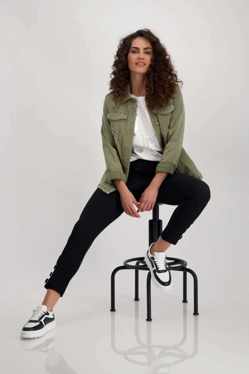 Monari Shirt mit tonigem Print Räumungsverkauf