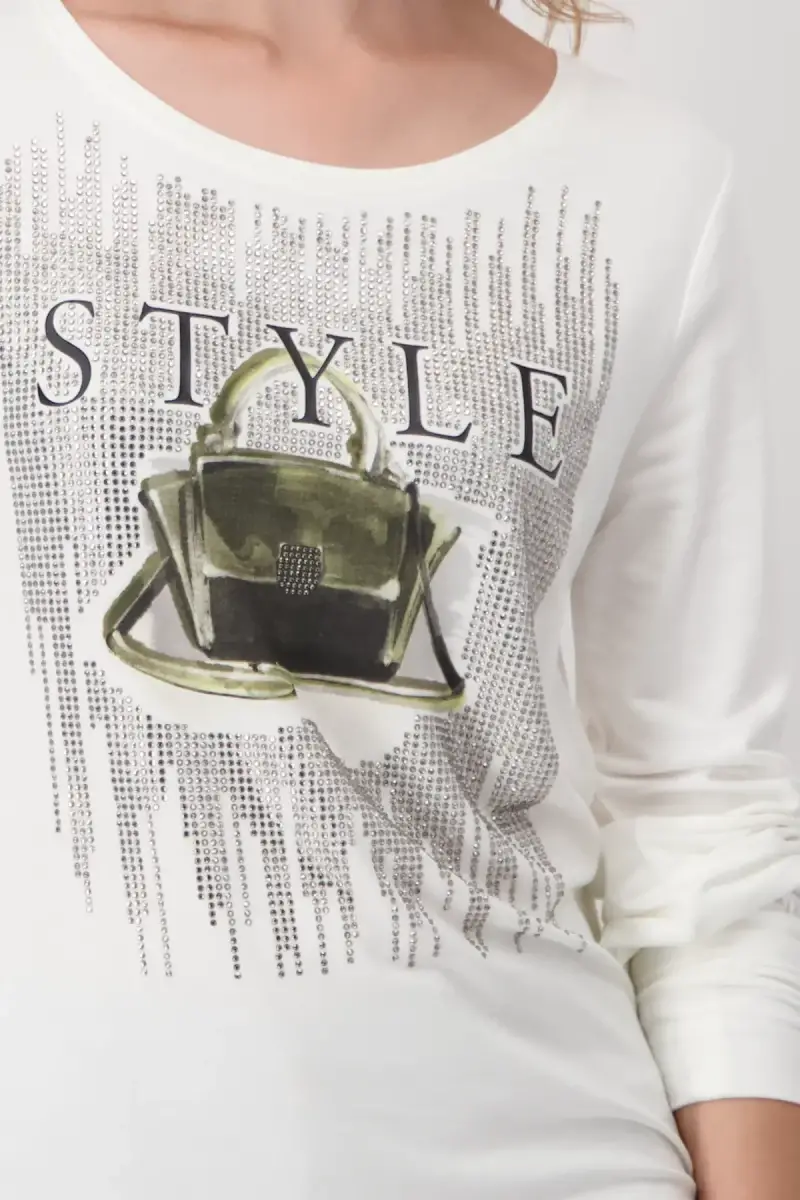 Monari Shirt mit Taschen Print Tägliche Deals