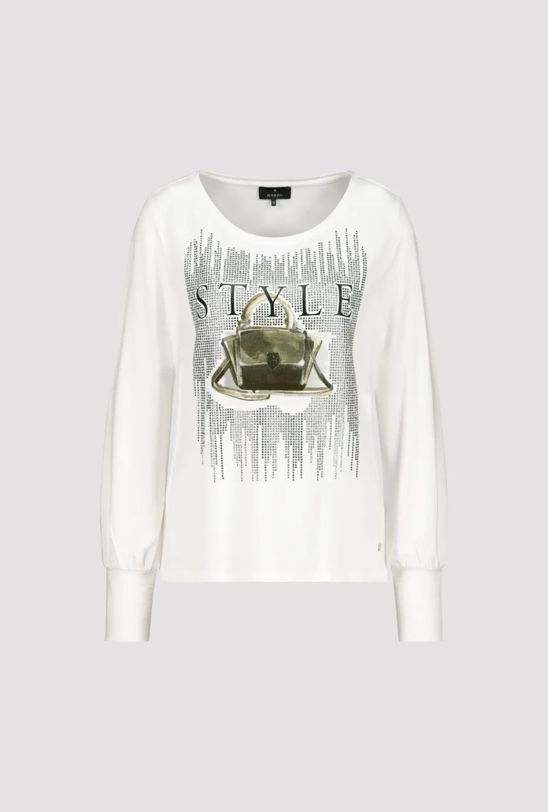 Monari Shirt mit Taschen Print Tägliche Deals
