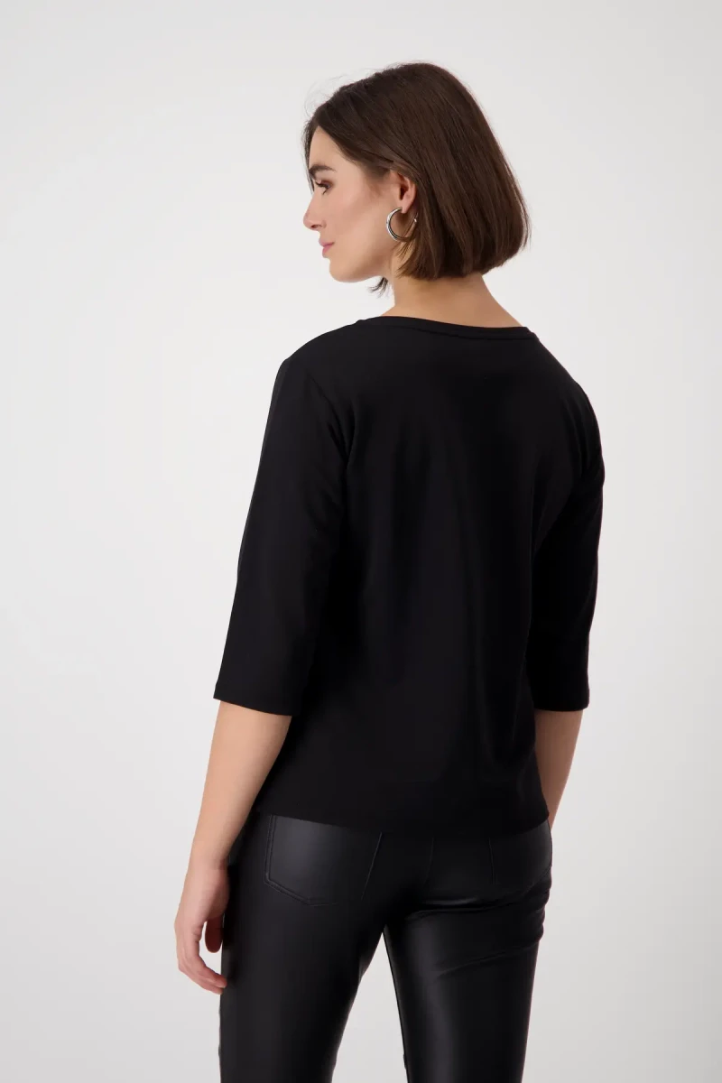 Monari Shirt mit Strass Schrift Letzte 3 Tage