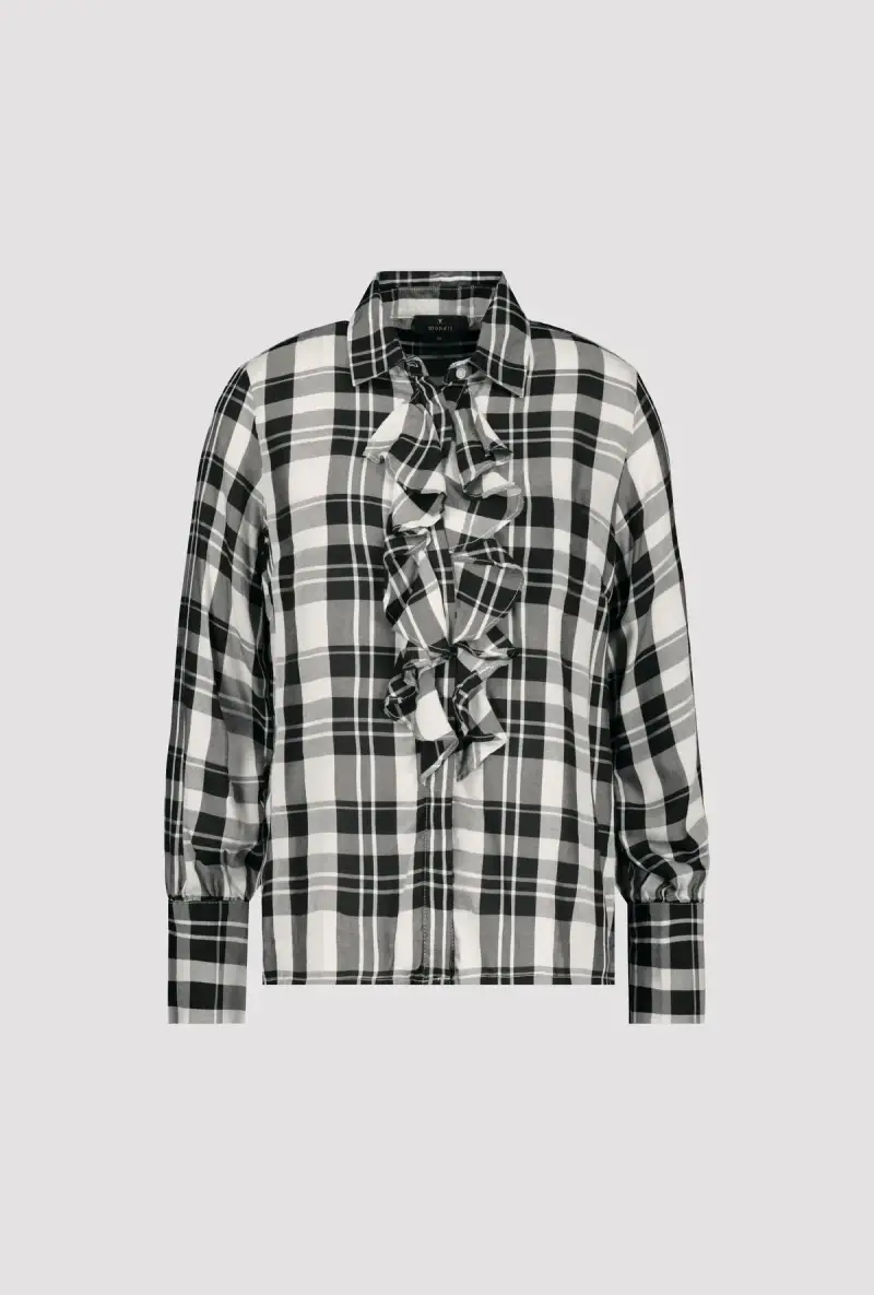 Monari Bluse mit Karomuster Discount Store für neue Produkte