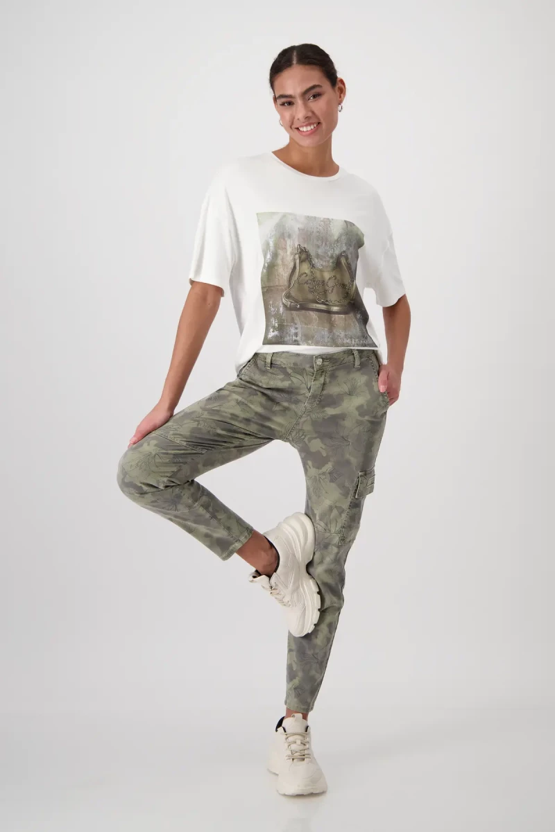 Monari Camouflage Hose mit Blumen Speichern exportieren