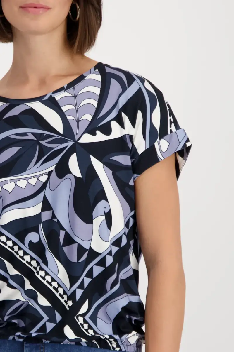 Monari T-Shirt mit Ornamentmuster Begrenztes Angebot