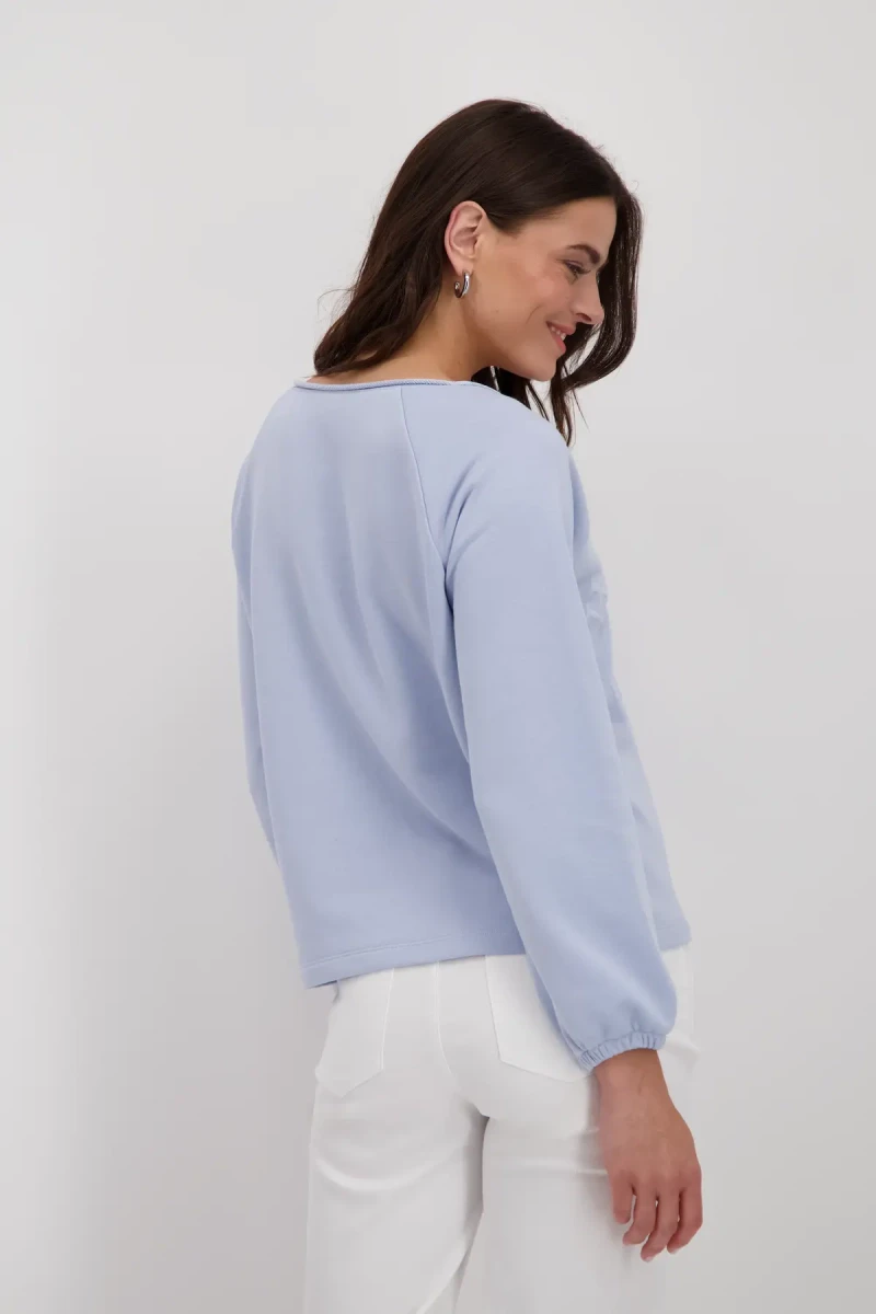 Monari Sweatshirt mit toniger Schrift Exklusivangebot
