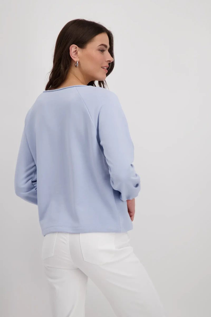 Monari Sweatshirt mit toniger Schrift Exklusivangebot