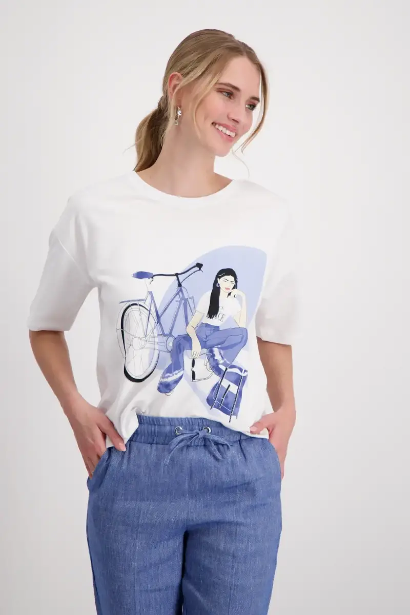 Monari T-Shirt mit Frauen Zeichnung Muttertagsangebot