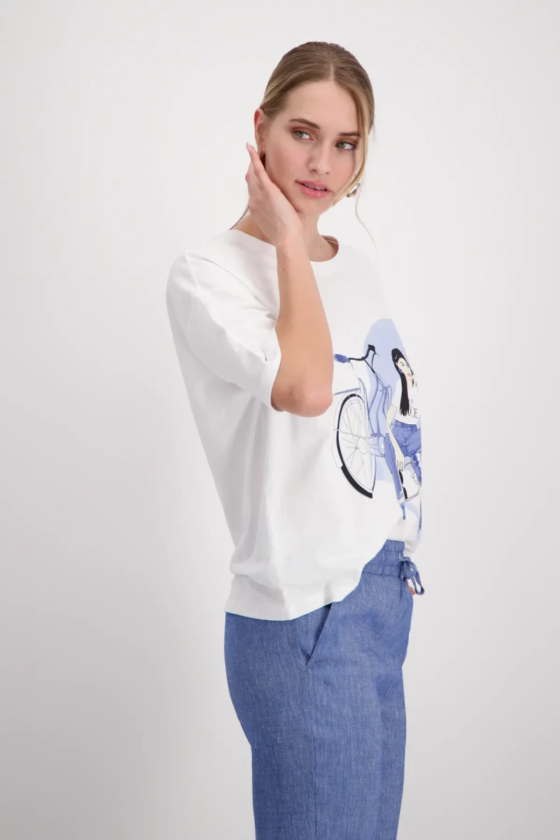 Monari T-Shirt mit Frauen Zeichnung Muttertagsangebot
