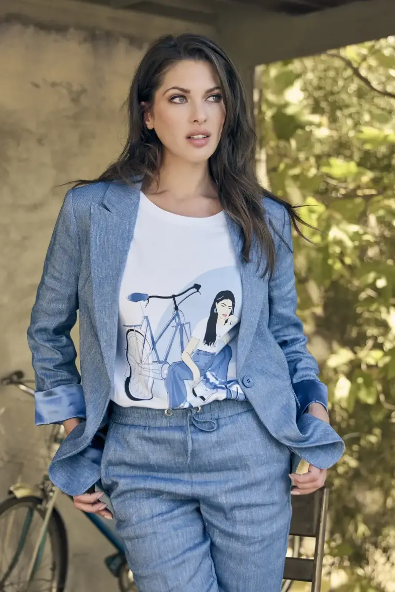 Monari T-Shirt mit Frauen Zeichnung Muttertagsangebot