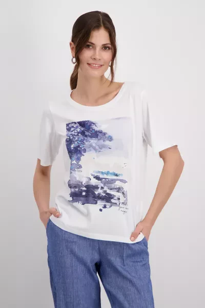 Monari Shirt mit Blumenmuster Lagerräumung