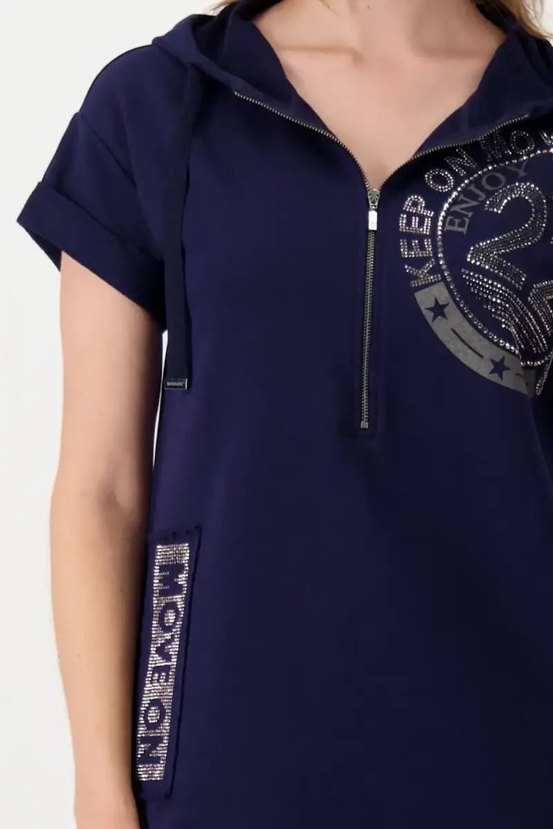 Monari Sweatkleid mit Kapuze Zeitlich begrenztes Angebot