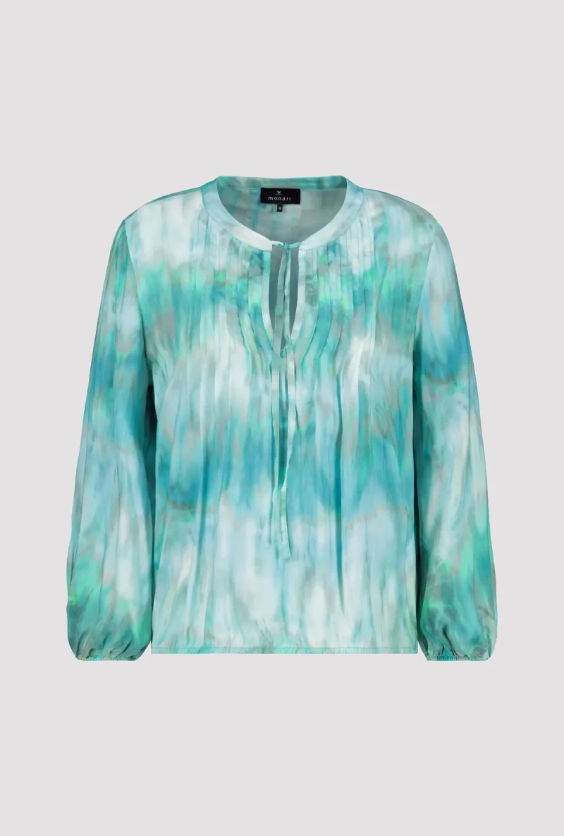 Monari Luftige Bluse mit Batikmuster Räumungsverkauf