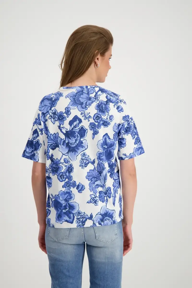 Monari T Shirt mit Blumen Bis zu 50% Rabatt