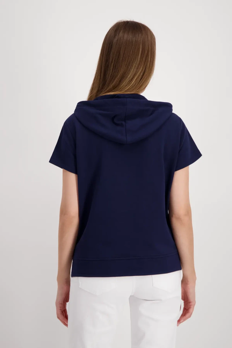 Monari Sweatshirt mit 3D Schrift Nur für heute