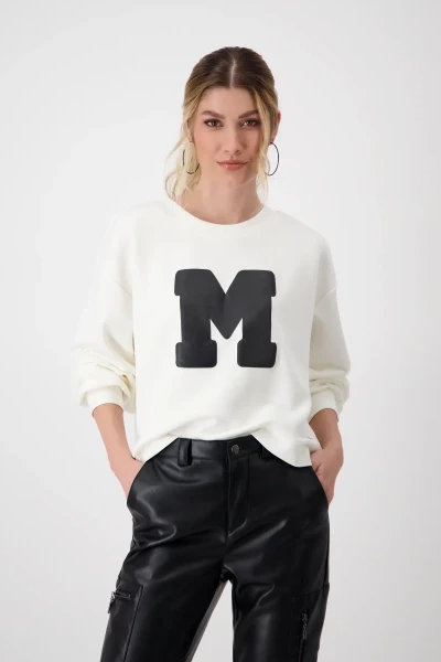 Monari Luftige Bluse mit Polaroidmuster Sonderangebot der Fabrik