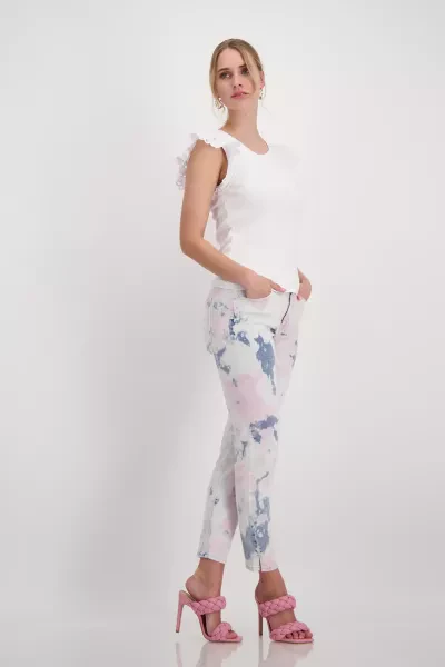 Monari Jeans mit Batikeffekt Bis zu 55% Rabatt