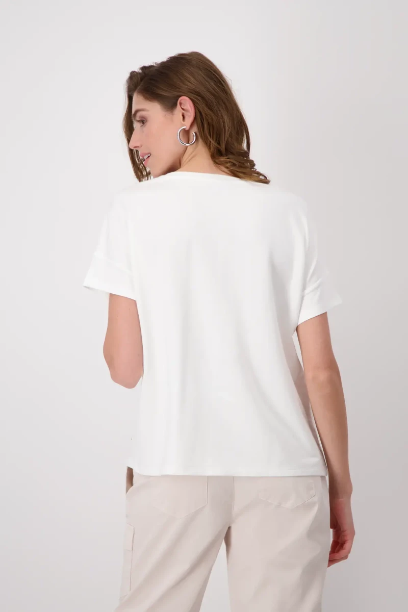 Monari T-Shirt mit Frauen Zeichnung 2025