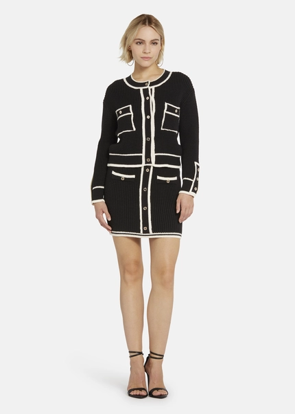 ﻿Nicowa Oversized cardigan - IDOWIA in BLACKarticle number NC8A22104019E-002 Kostenloser Versand