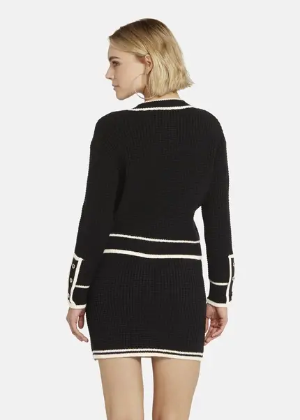 ﻿Nicowa Oversized cardigan - IDOWIA in BLACKarticle number NC8A22104019E-002 Kostenloser Versand