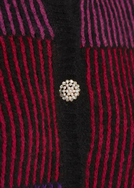 Nicowa Striped Cardigan SINOWA in BLACK MULTICOLORarticle number NC8A22101019E-002 Fabrikpreis