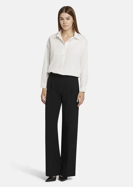 Nicowa Wide Leg Twill Pants - VINIWIA in BLACKarticle number NC9A24003019E-002 Sonderangebot