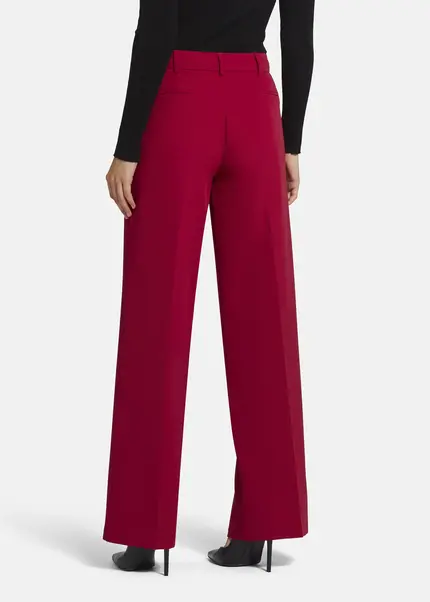 Nicowa Wide Leg Twill Pants - VINIWIA in REDarticle number NC9A24002014E-014 Rabatt