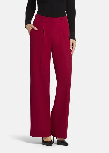 Nicowa Wide Leg Twill Pants - VINIWIA in REDarticle number NC9A24002014E-014 Rabatt