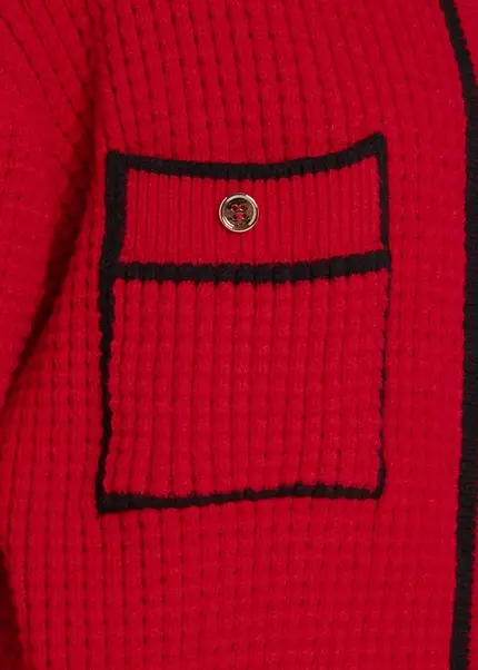 Nicowa Oversized cardigan - IDOWIA in REDarticle number NC8A22104014E-014 Großer Ausverkauf
