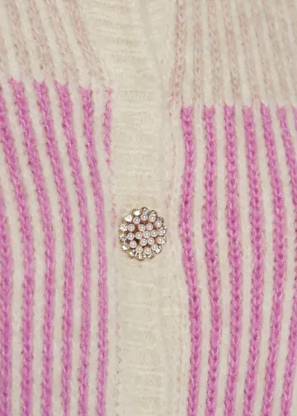 Nicowa Striped Cardigan SINOWA in CREAM MULTICOLORarticle number NC8A22101012E-072 Flash Sale